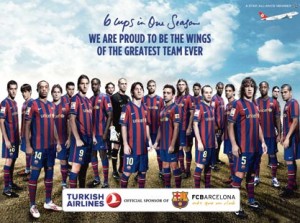 Turkish airlines commercial starring FC Barcelona players