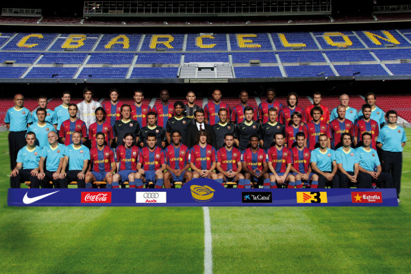 FC Barcelona line-up - La Liga 2007-08