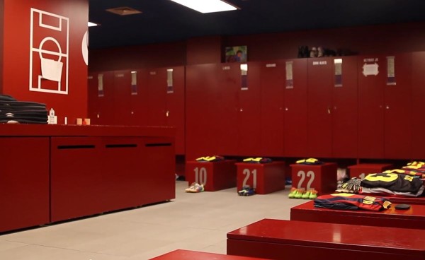 Another sight at FC Barcelona locker room at the Camp Nou stadium in Barcelona during the Camp Nou experience