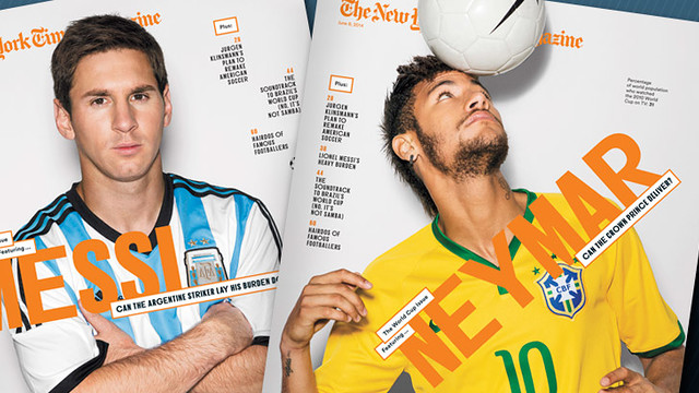 Times Magazine: Messi and Neymar