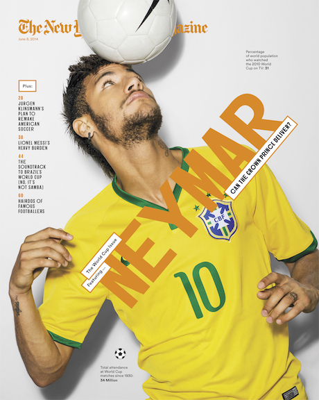 New York Times 2014-06-08 Neymar cover