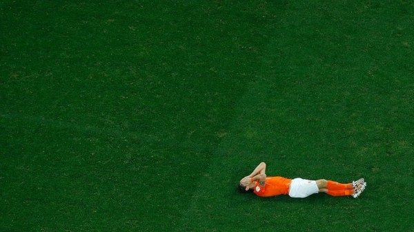 A dutch player after the penalty loss against Argentina